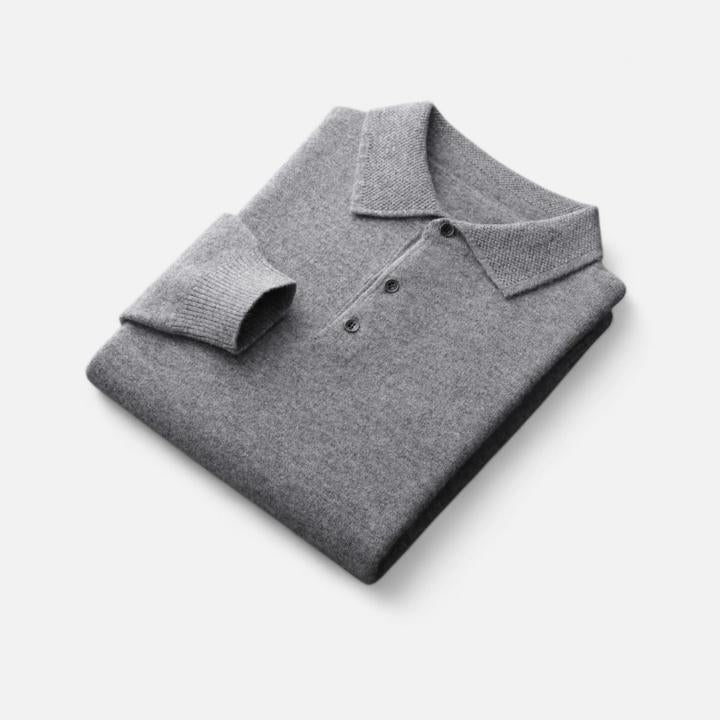 Men's Classic Wool Polo Pullover
