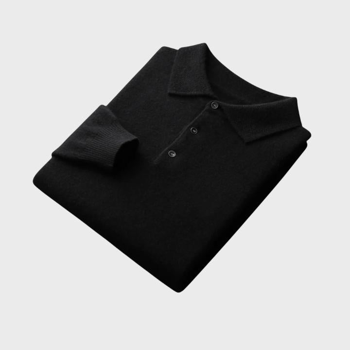 Men's Classic Wool Polo Pullover