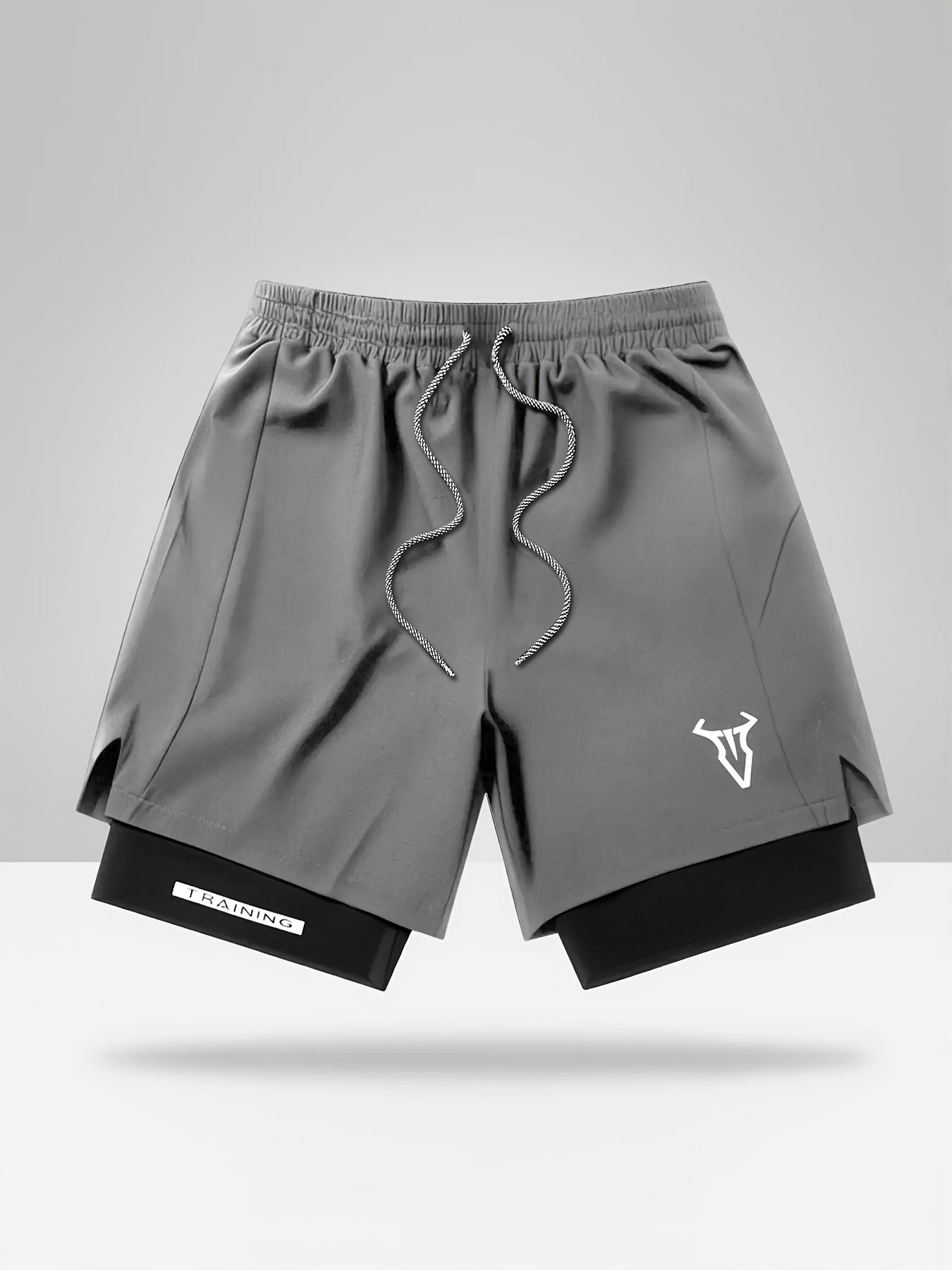 Men’s 2-In-1 Training Shorts – Lightweight Gym Shorts with Built-In Compression Liner