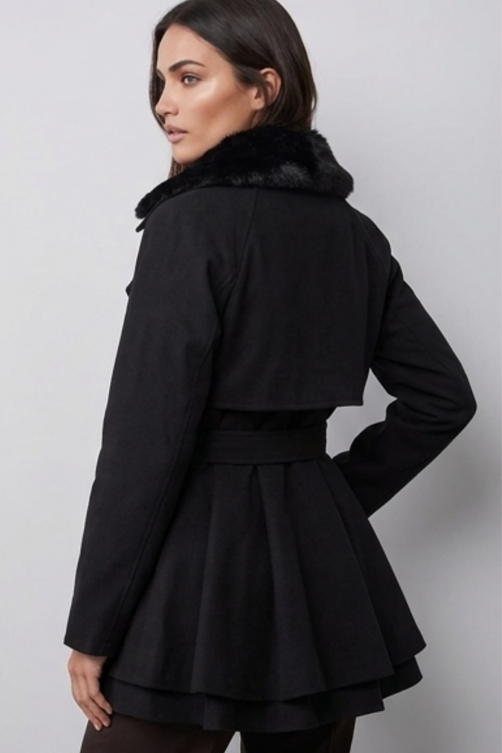 Classic Tailored Belted Longline Trench Coat Women