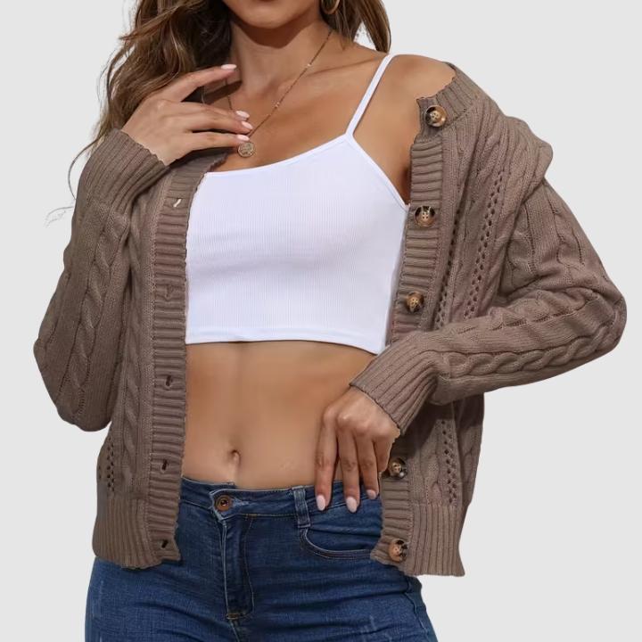 Women’s Classic Cable Knit Cardigan