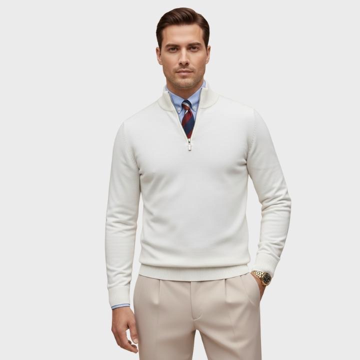 Men’s Smart Quarter-Zip Knit Jumper