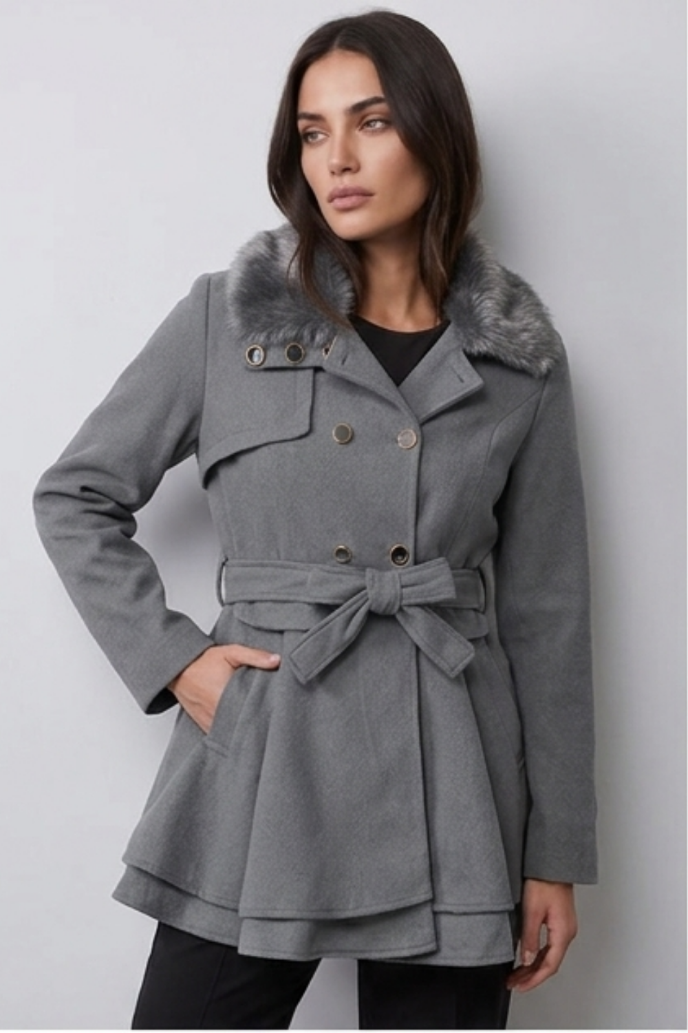 Classic Tailored Belted Longline Trench Coat Women