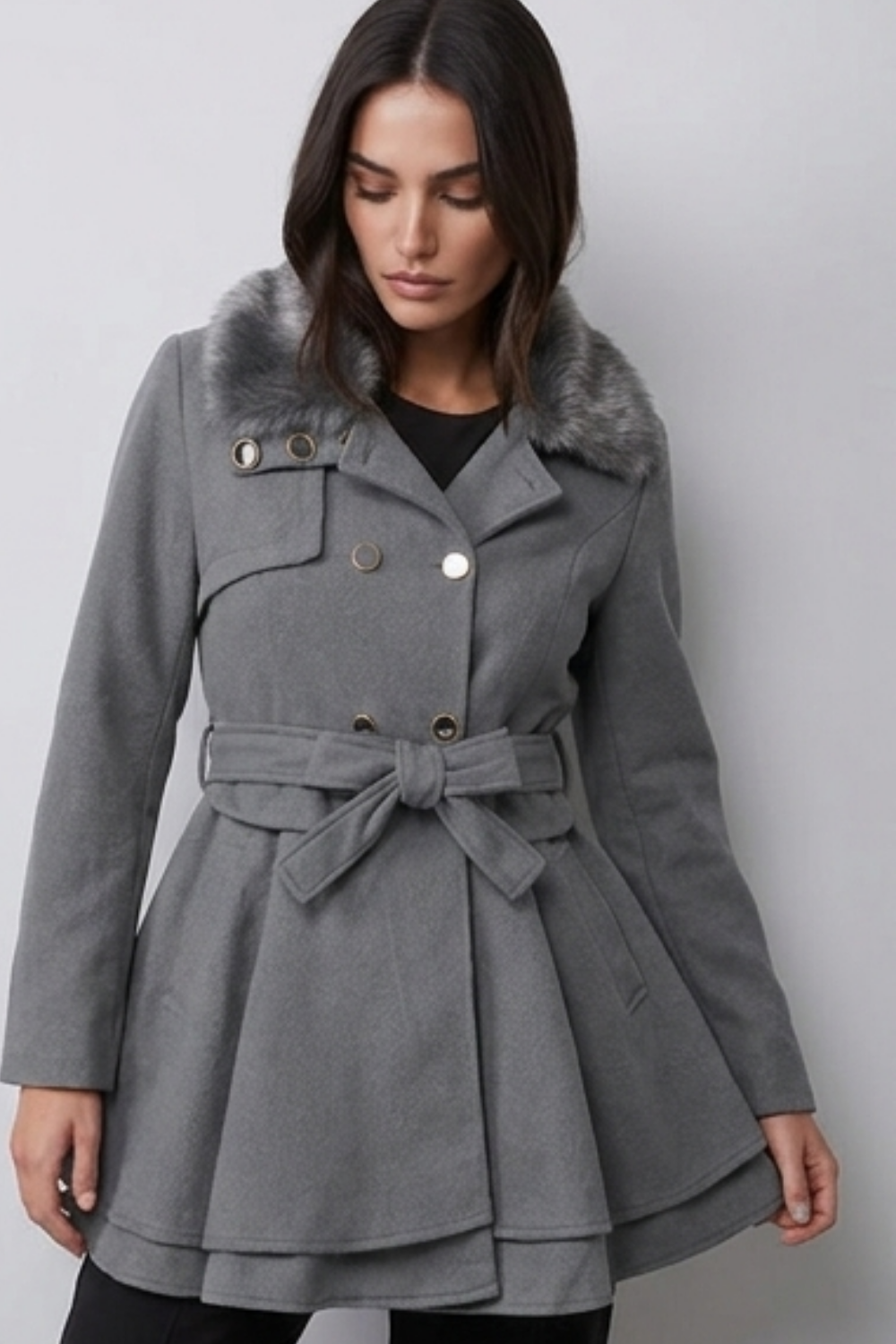Classic Tailored Belted Longline Trench Coat Women