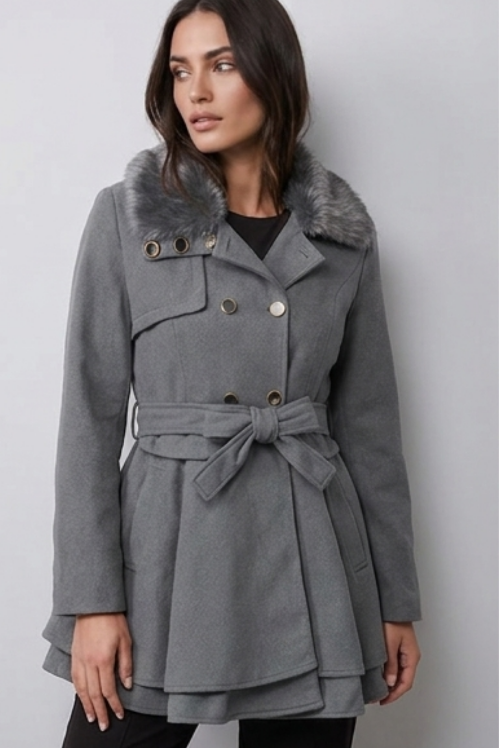 Classic Tailored Belted Longline Trench Coat Women