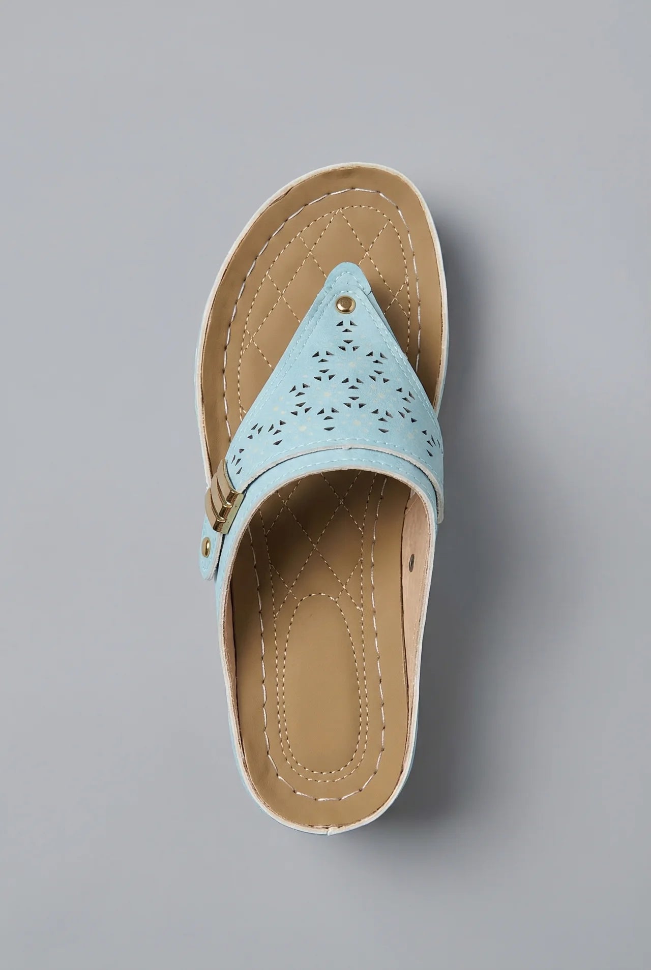 Wide Fit Walking Sandals Women Wedge Toe Post