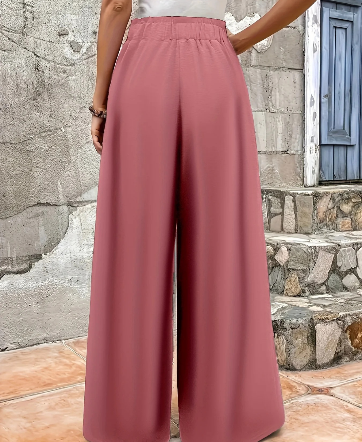 Mesari Elegant Wide-Leg High-Waist Trousers