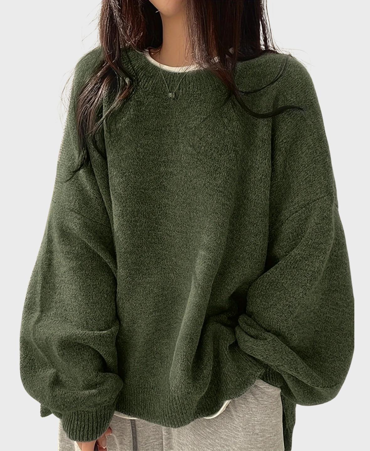 Oversized Crew Neck Sweater