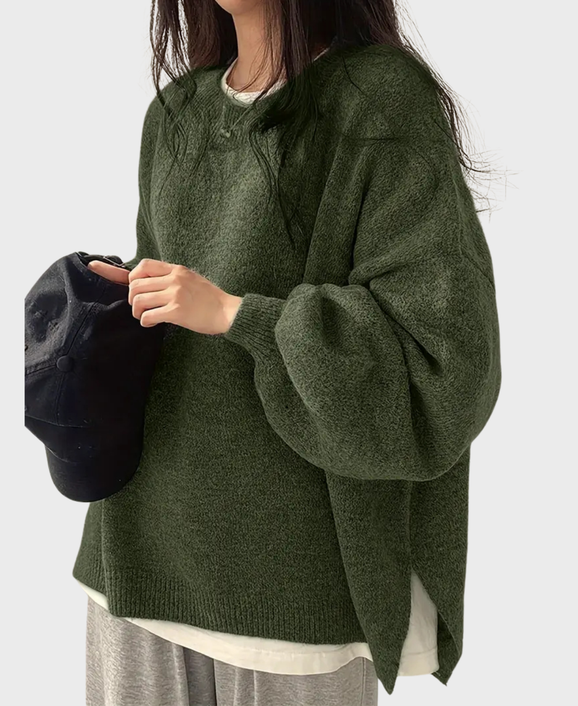 Oversized Crew Neck Sweater