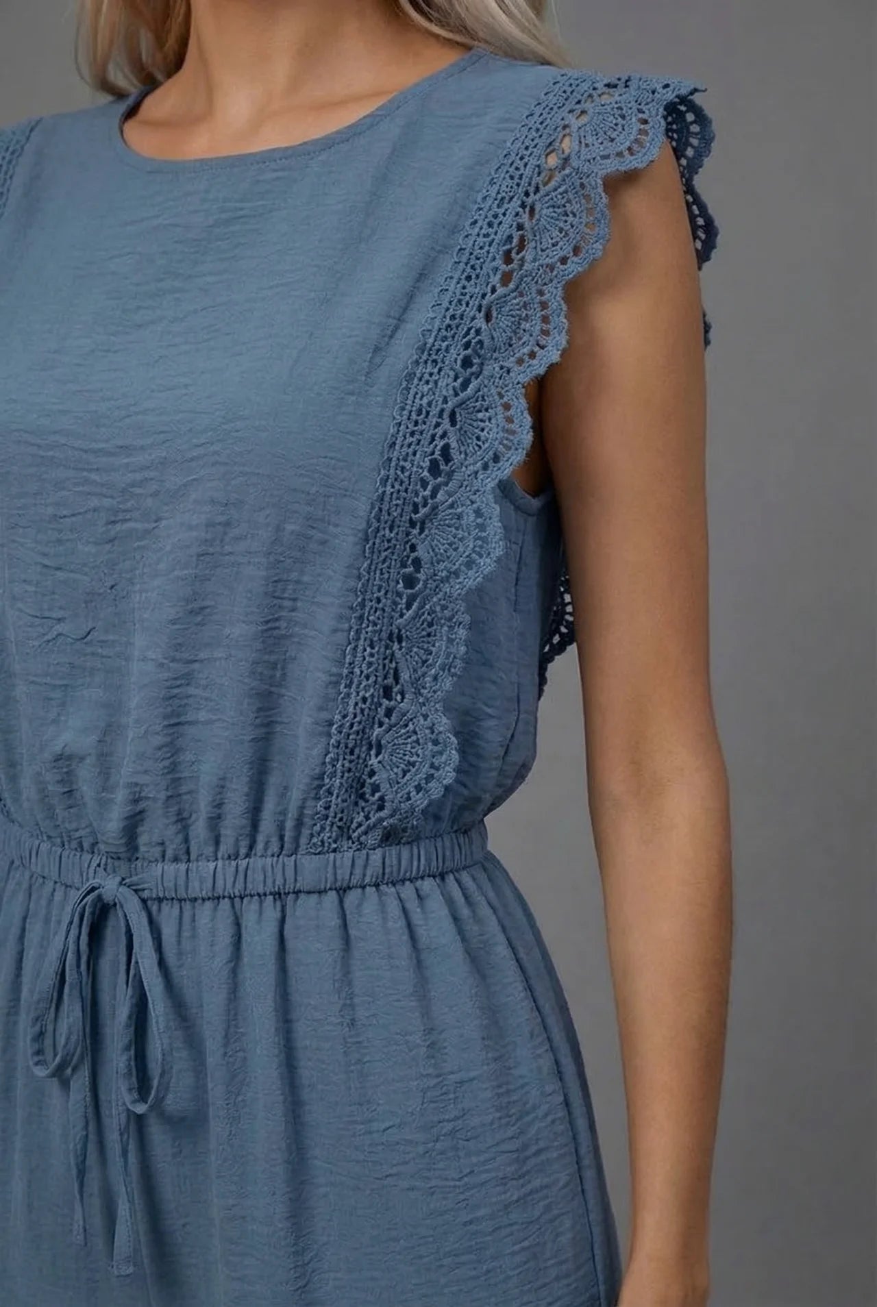 Summer Co-Ord Set Wide Leg Ruffle Sleeve