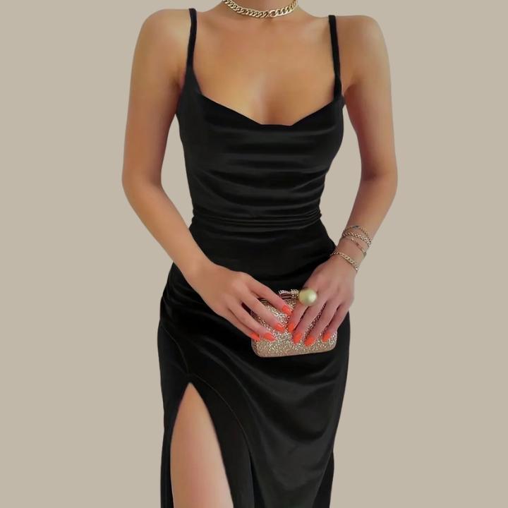 Women's Slim Fit Split Hem Dress