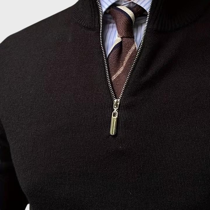 Men’s Smart Quarter-Zip Knit Jumper