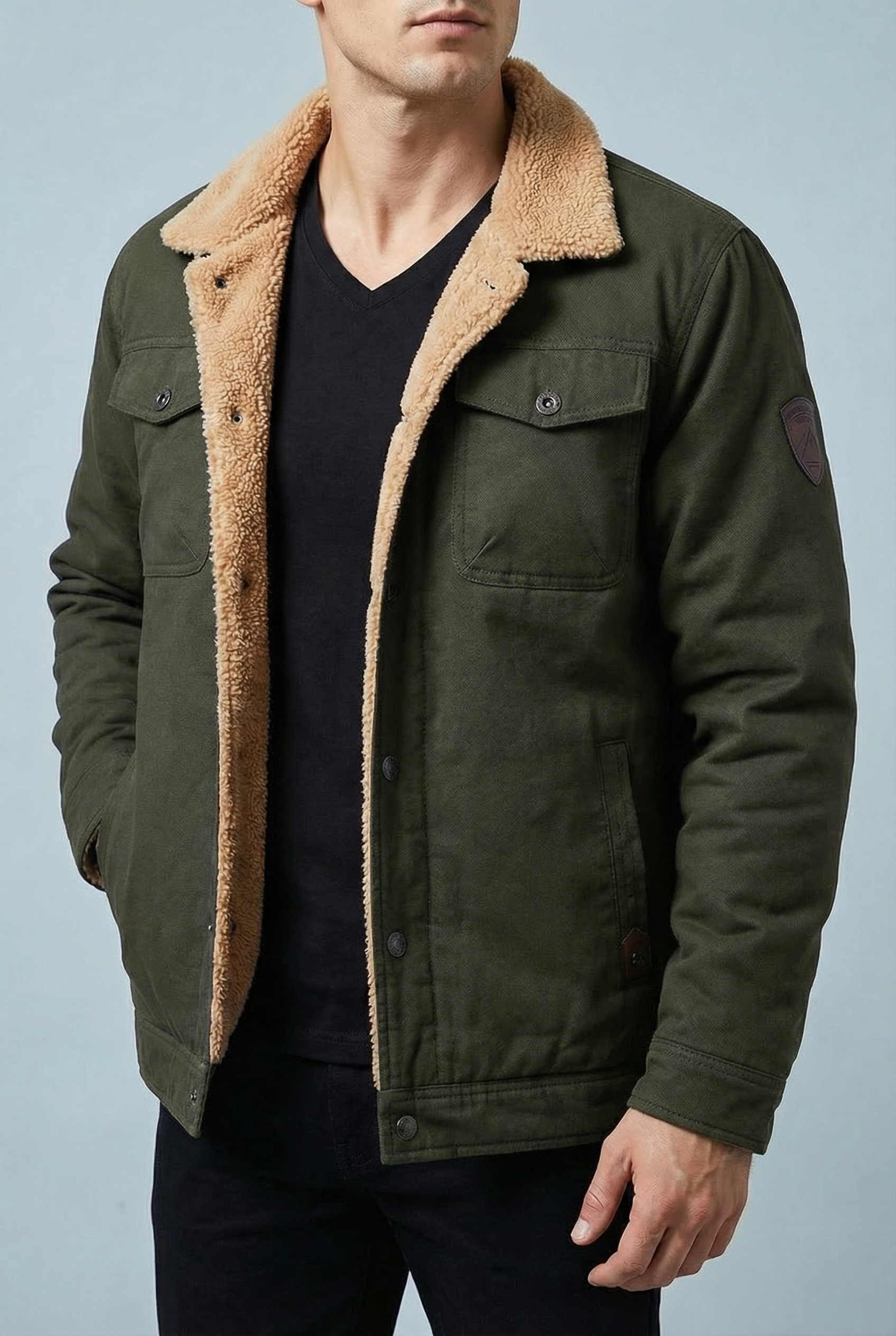 Men’s Stylish lightweight fleece Jacket - casual everyday wear