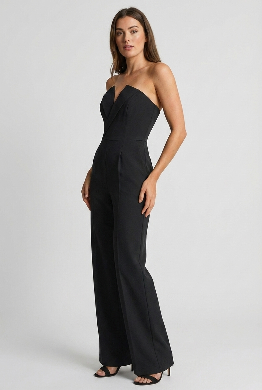Elegant Wide Leg Wedding Guest Jumpsuit Women