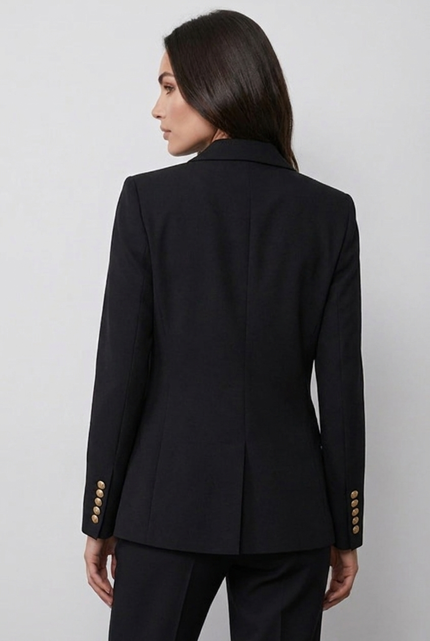Structured Collared Casual Blazer Jacket Women
