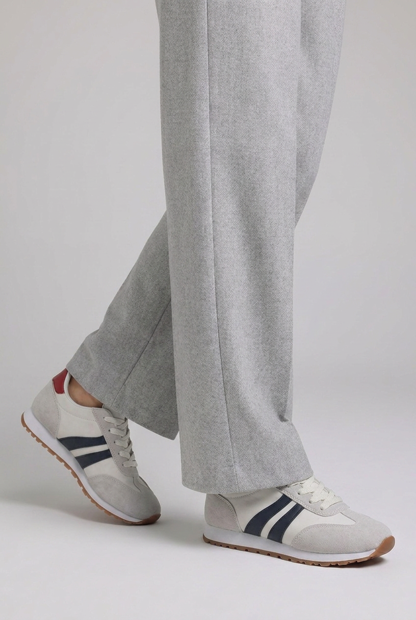 Casual Low-Top Contrast Stripe Everyday Trainers Women