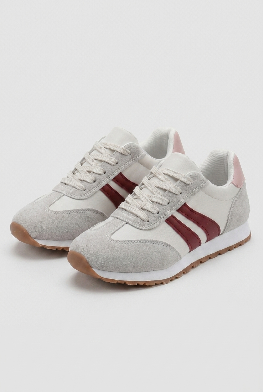 Casual Low-Top Contrast Stripe Everyday Trainers Women