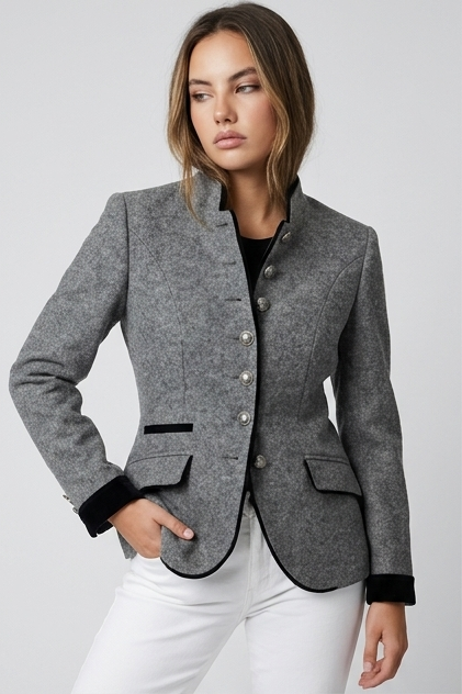 Classic Structured Longline Tailored Blazer Jacket Women