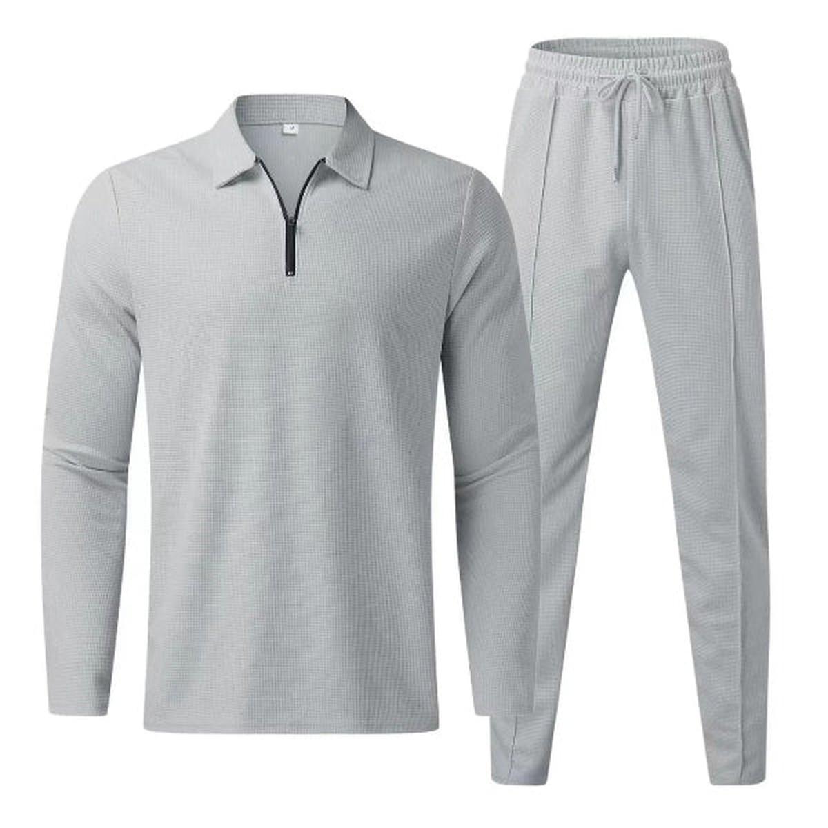 Cotton Blend Casual Two-Piece Outfit