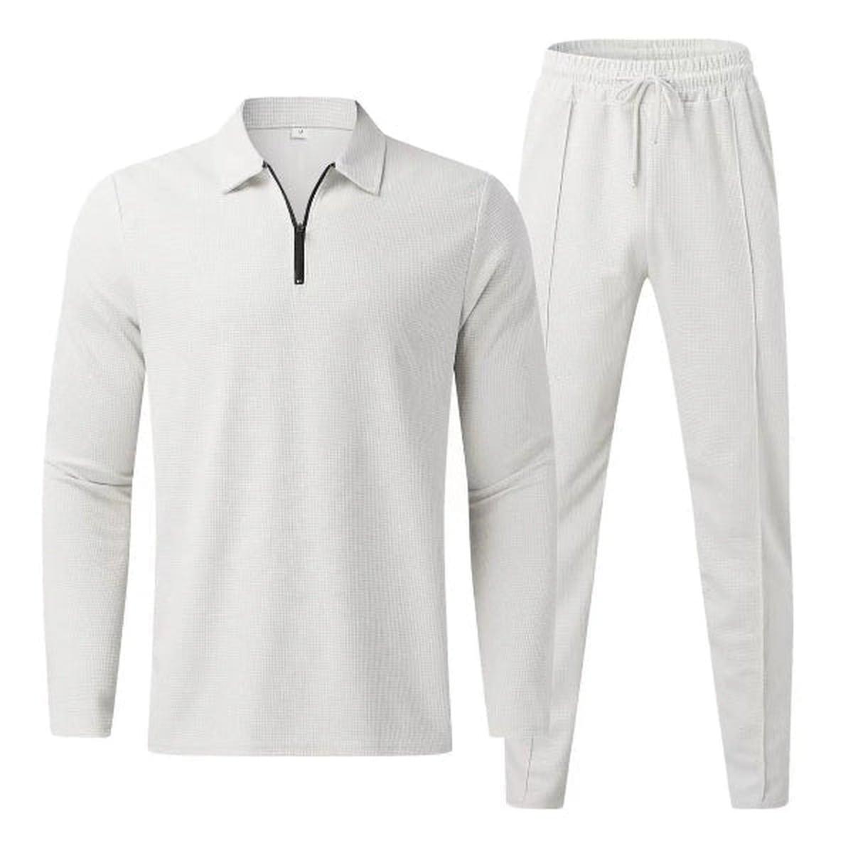 Cotton Blend Casual Two-Piece Outfit