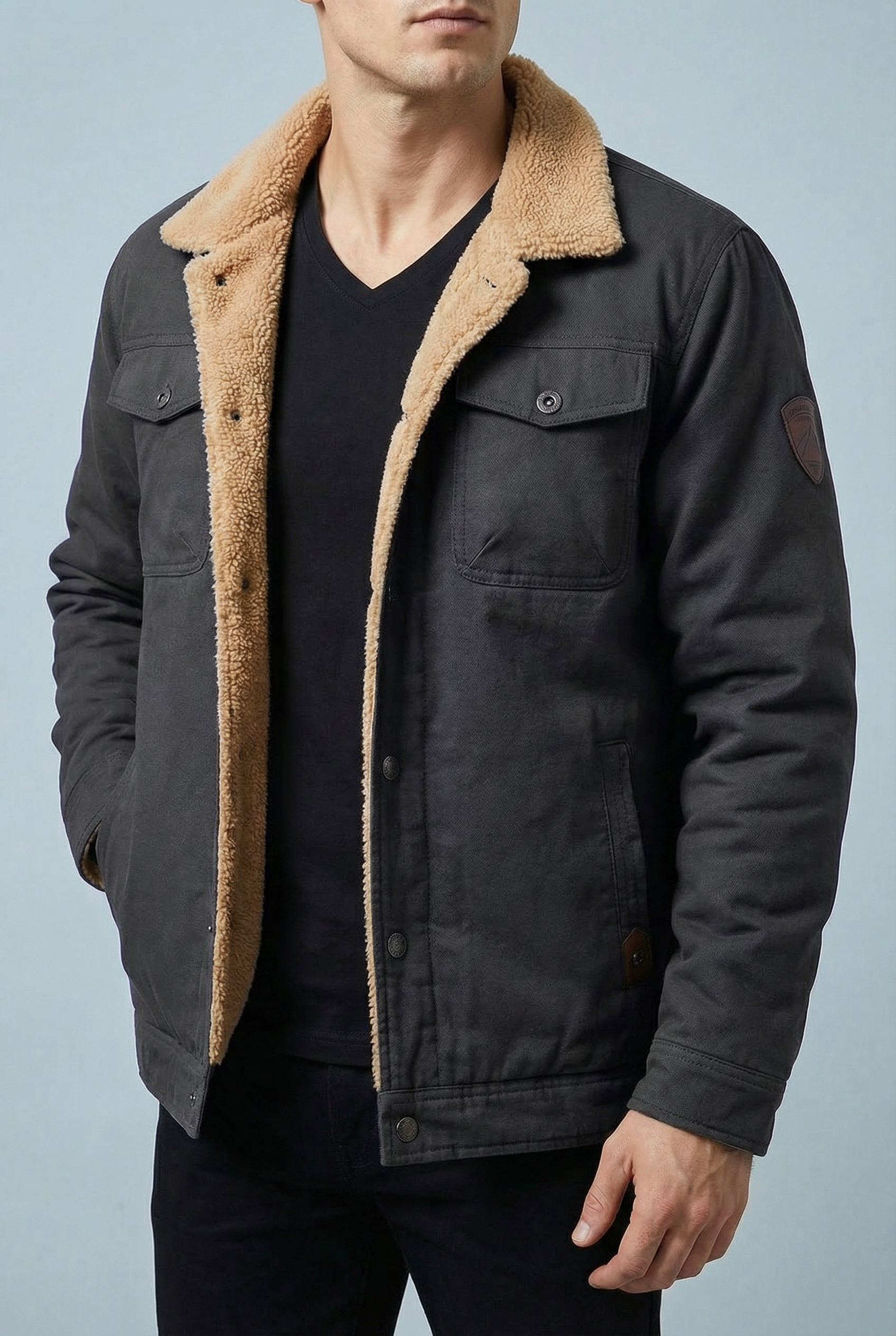 Men’s Stylish lightweight fleece Jacket - casual everyday wear