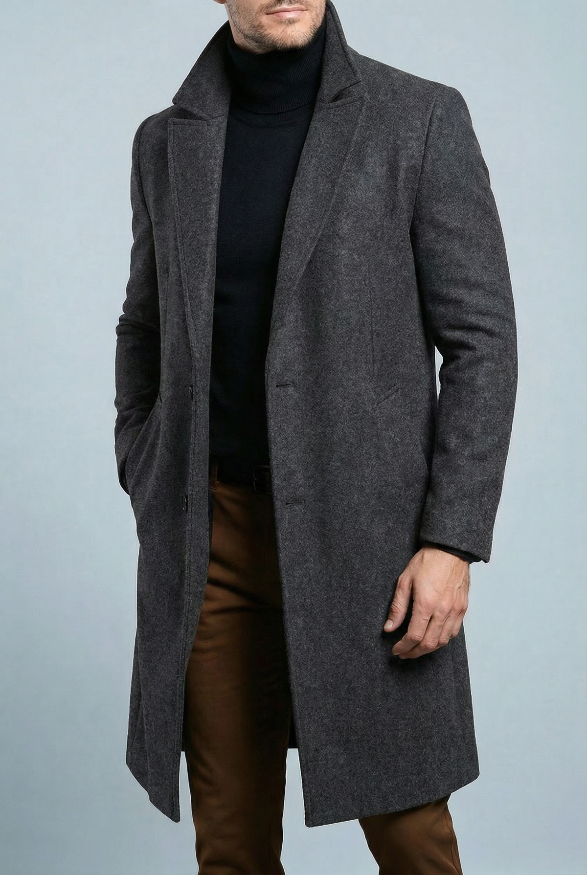 Men’s Structured Formal Winter Coat