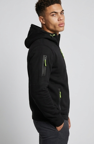 Zip Up Hooded Fleece Comfortable Fit Men