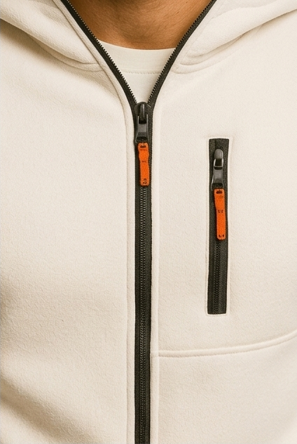 Zip Up Hooded Fleece Comfortable Fit Men