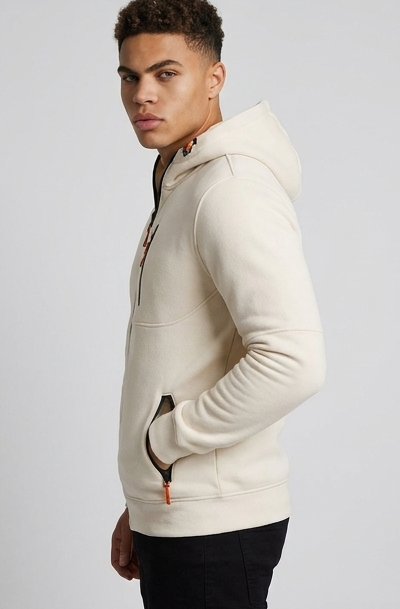 Zip Up Hooded Fleece Comfortable Fit Men