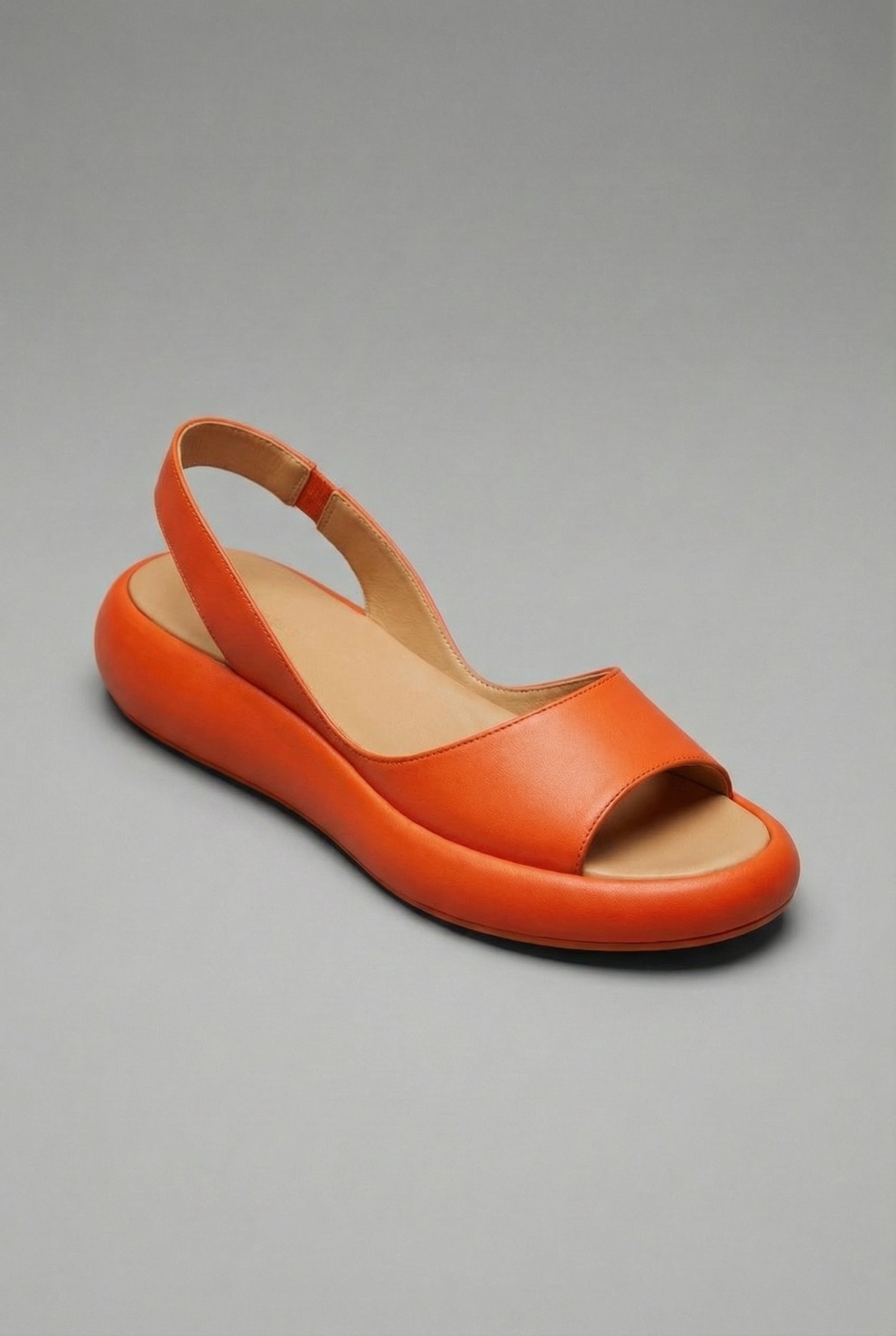 Open Toe Cushioned Sole Slingback Flat Sandals Women