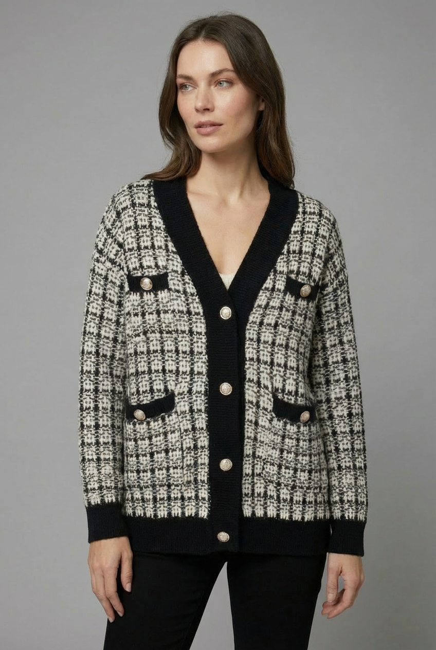 Women’s Tweed Knit Cardigan