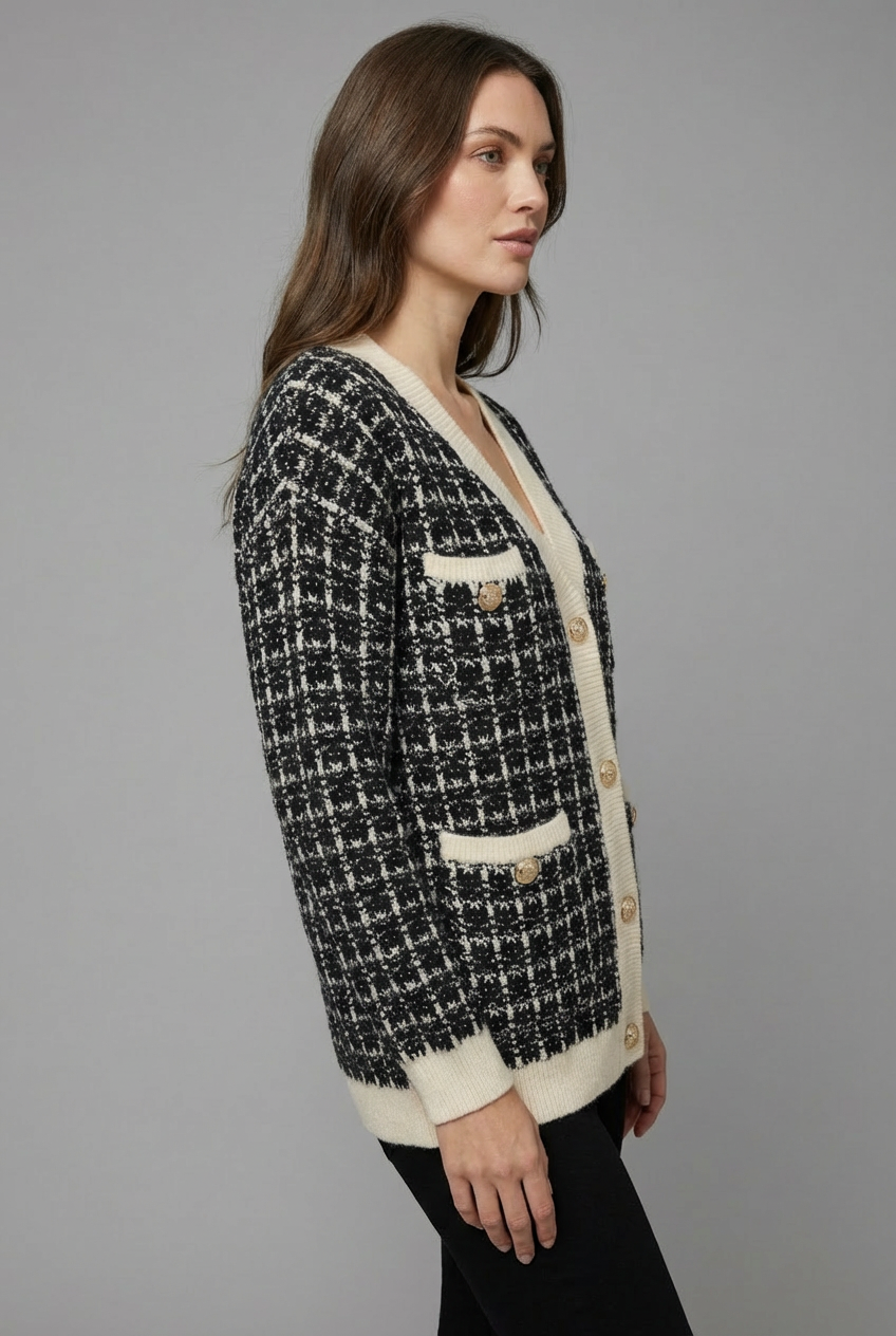 Women’s Tweed Knit Cardigan