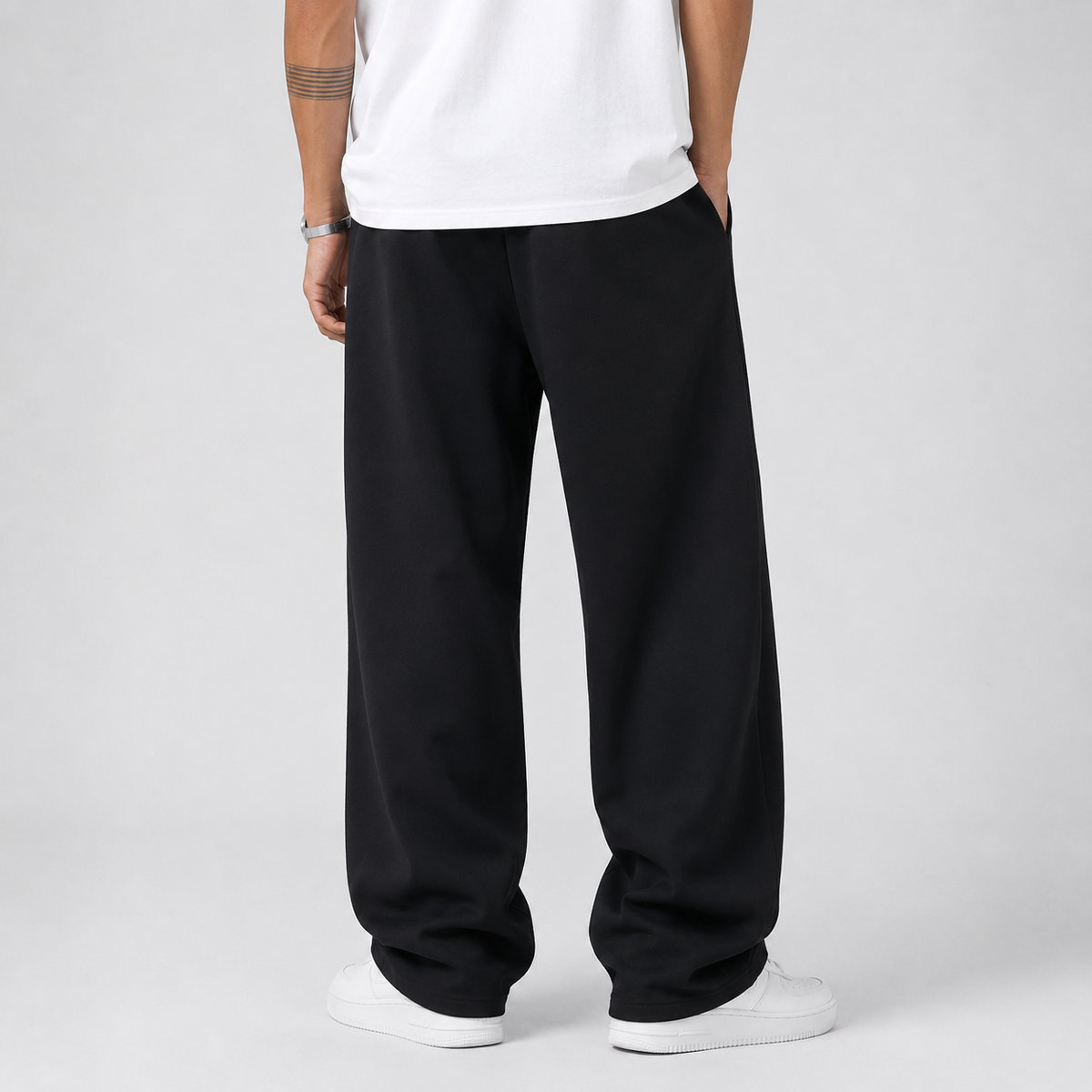 Baggy Drawstring Waist Jogger Trousers Men