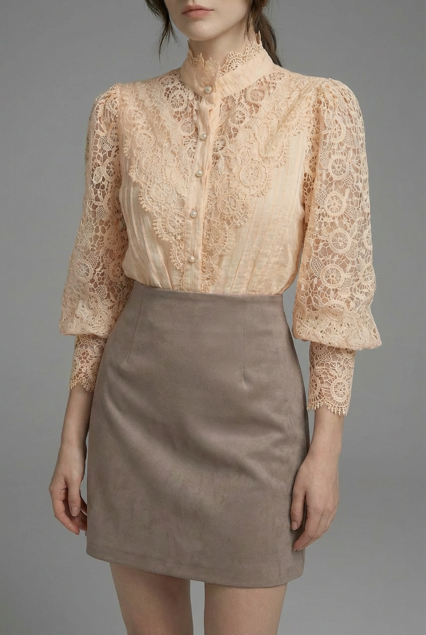 Women’s Victorian Lace Blouse