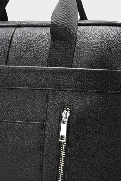 Leather Structured Laptop Briefcase Bag Men