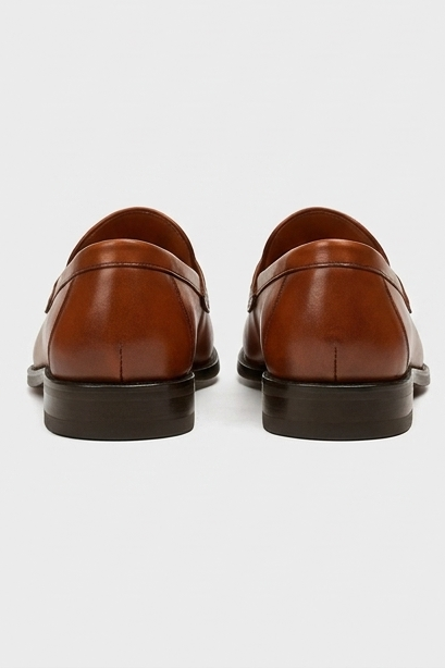 Leather Style Woven Tassel Loafer Shoes Men
