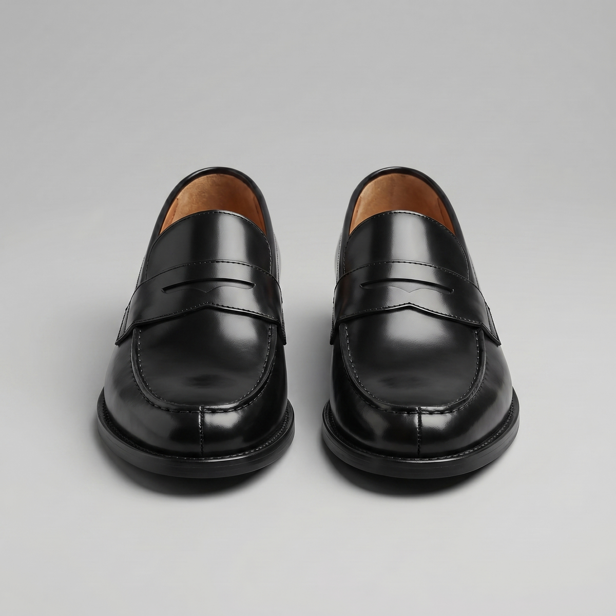 Leather Style Slip-On Penny Loafers Men