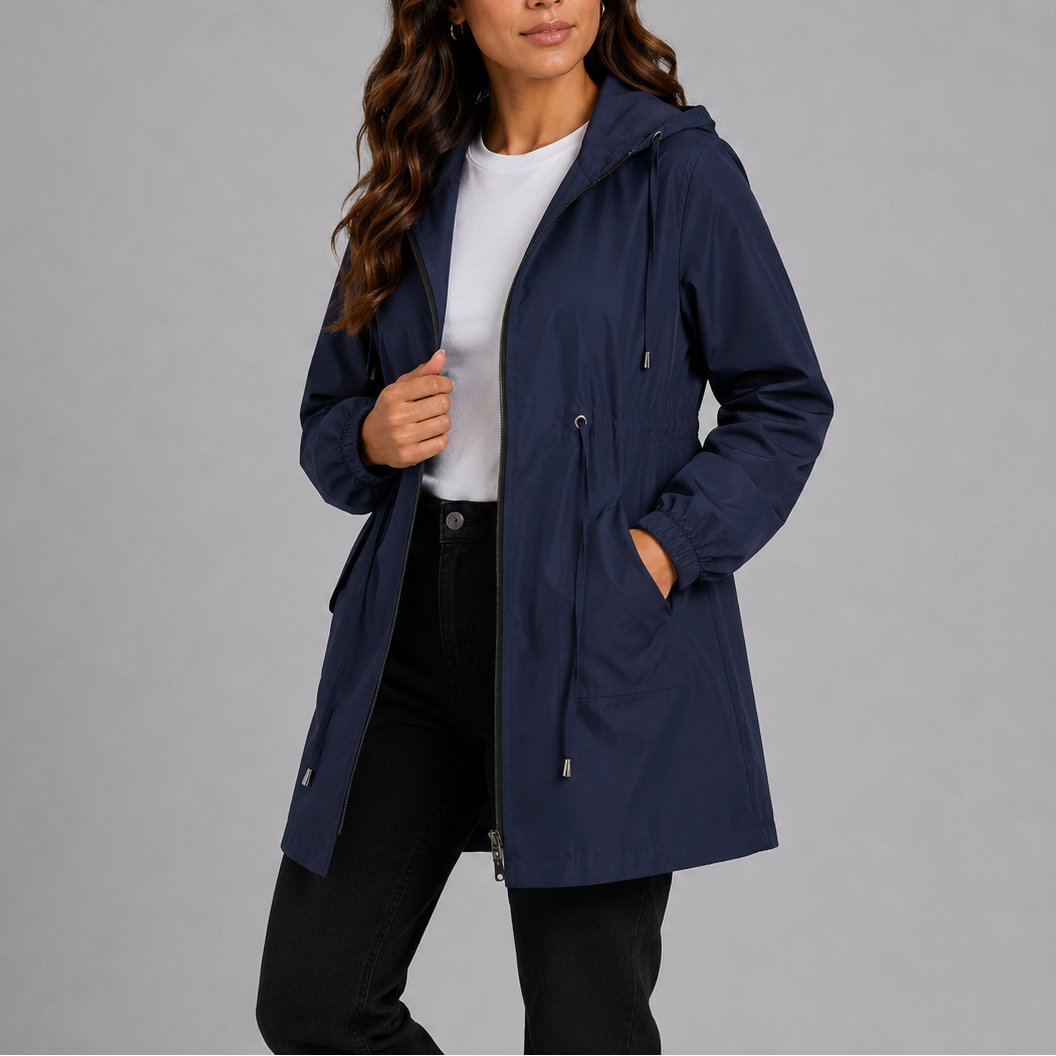 Lightweight Waterproof Hooded Rain Coat Women
