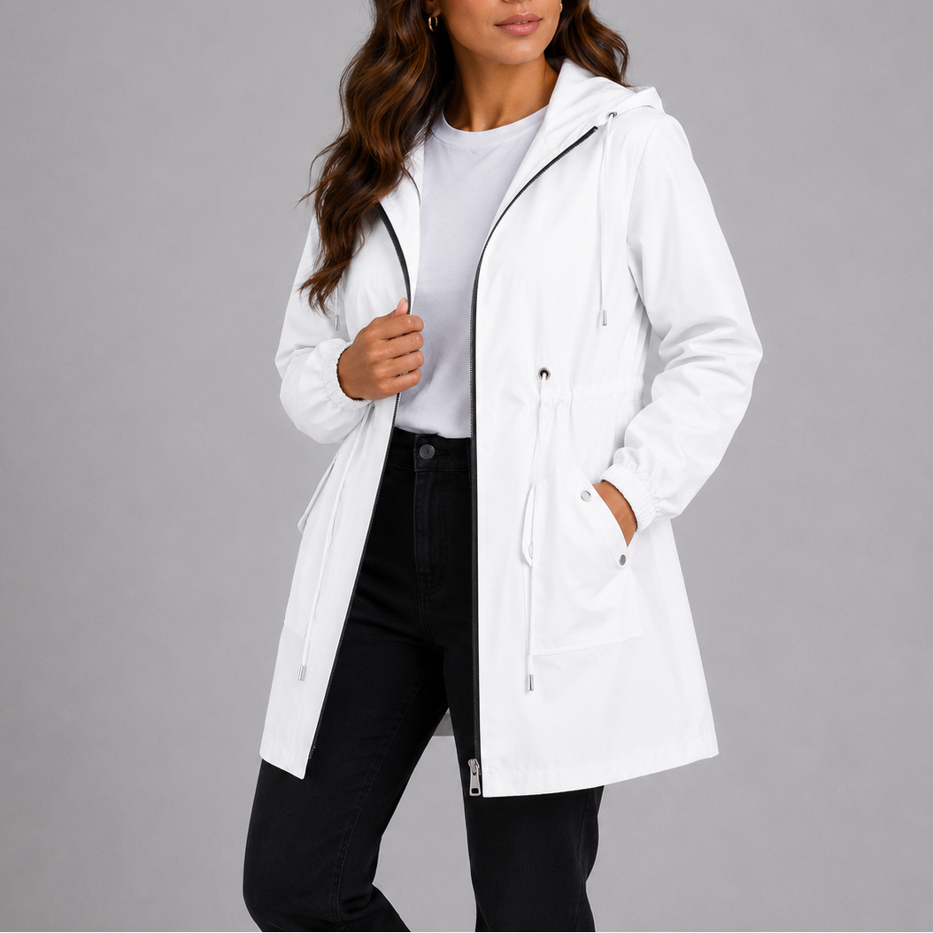 Lightweight Waterproof Hooded Rain Coat Women