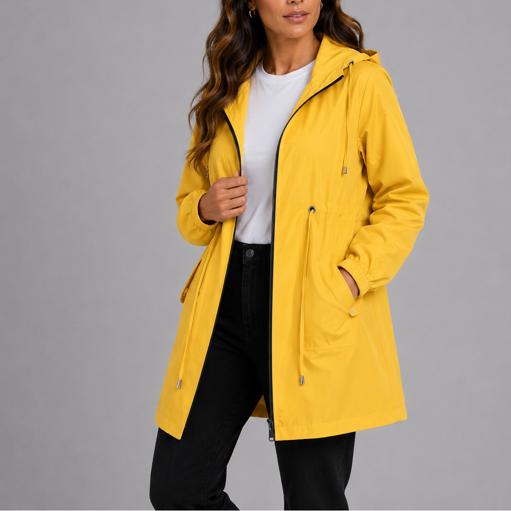 Lightweight Waterproof Hooded Rain Coat Women
