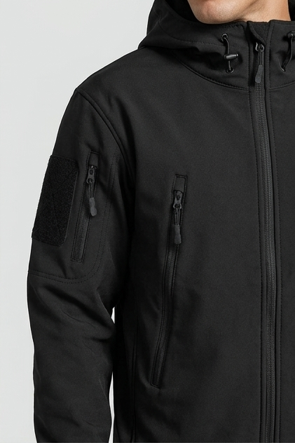 Fleece Lined Hooded Jacket Trousers Set Men