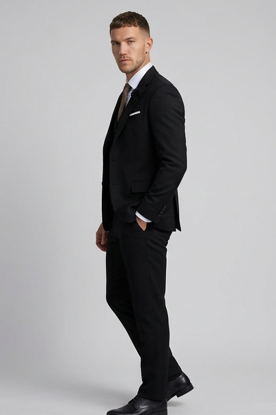 Linen Three Piece Tailored Suit With Waistcoat Men