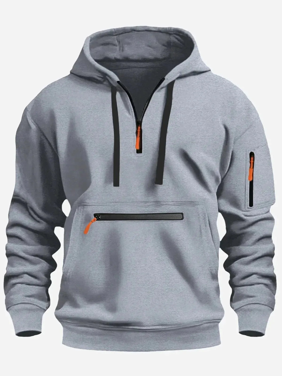 Loose Fit Half Zip Fleece Sweatshirt