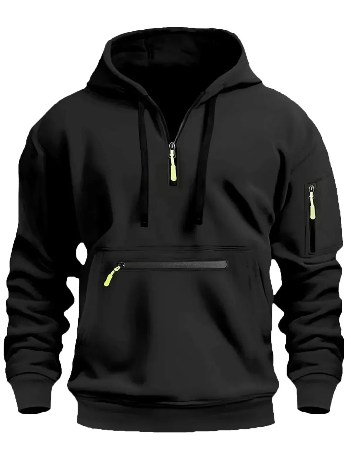 Loose Fit Half Zip Fleece Sweatshirt