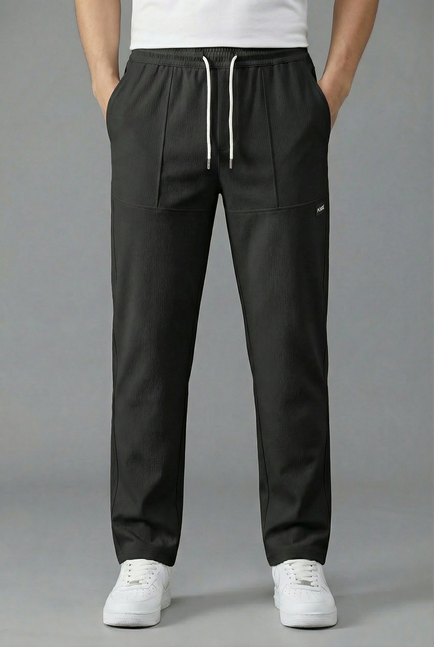 Men’s Lightweight Casual Trousers Straight Leg Fit