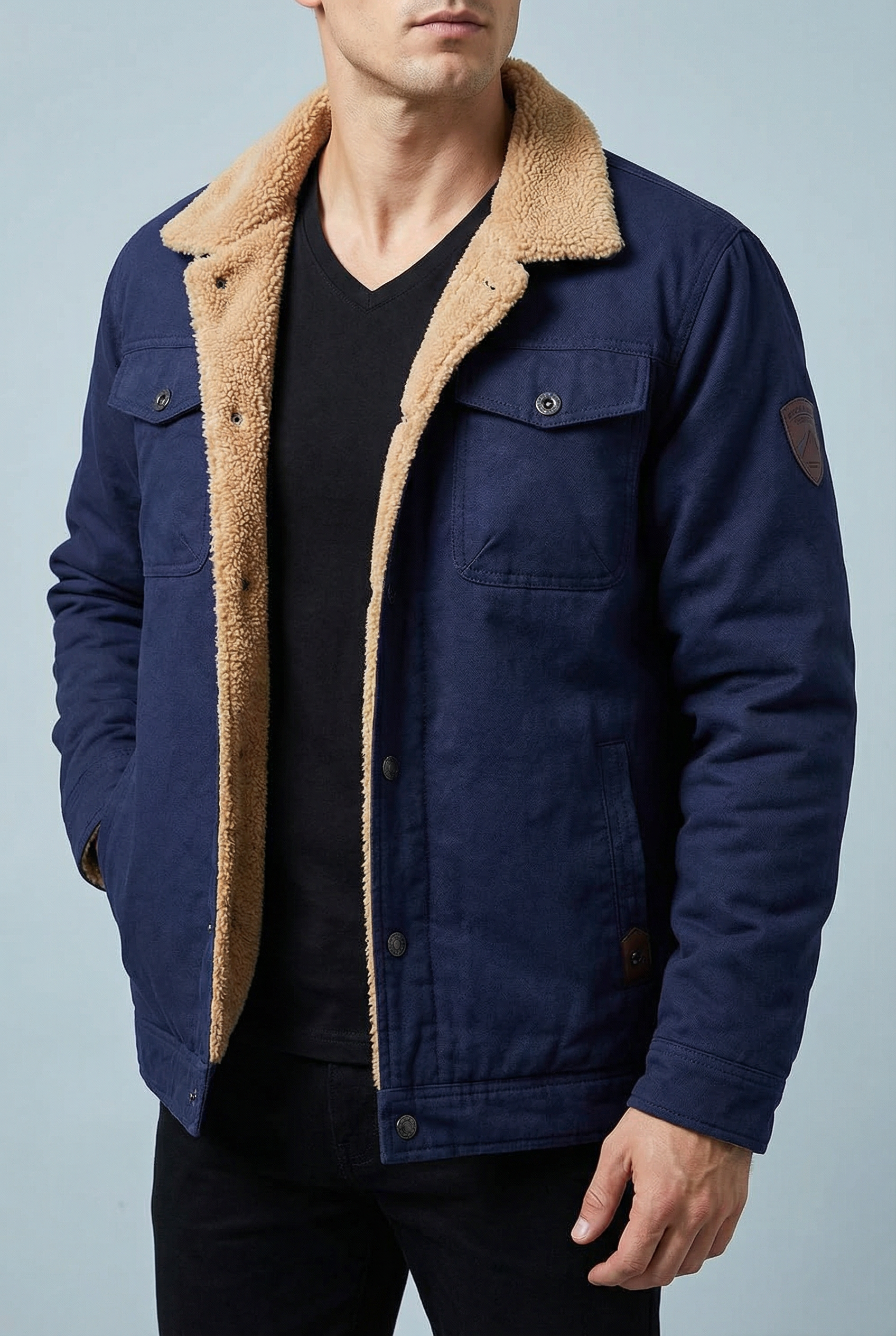 Men’s Stylish lightweight fleece Jacket - casual everyday wear