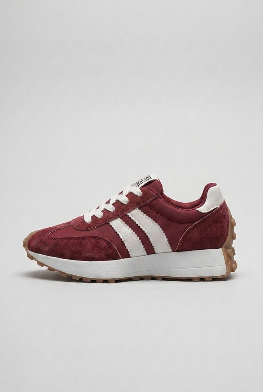 Retro Suede Panel Trainers Women