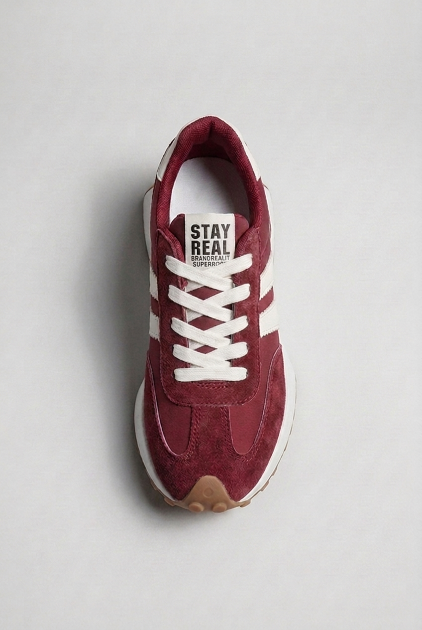 Retro Suede Panel Trainers Women