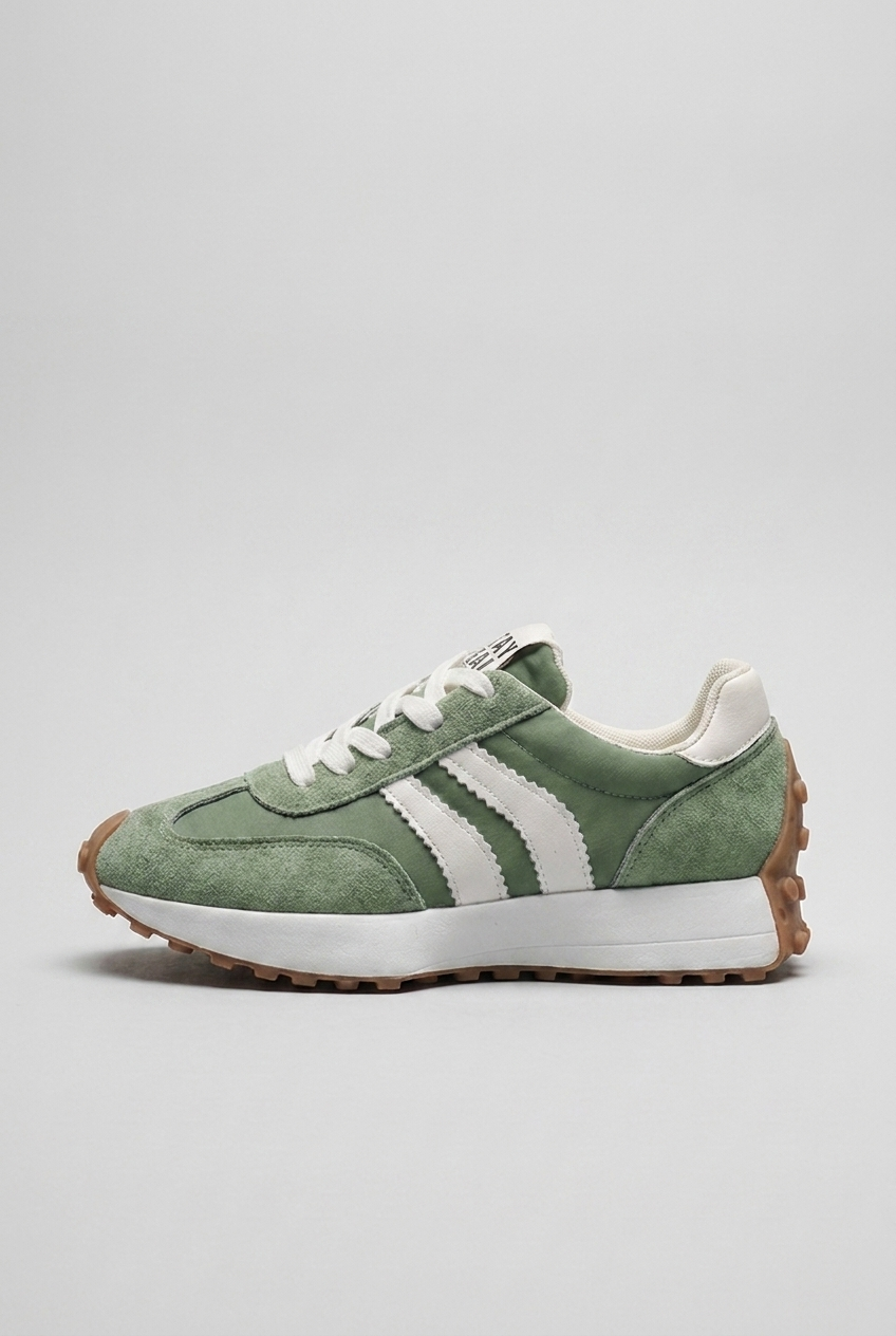 Retro Suede Panel Trainers Women