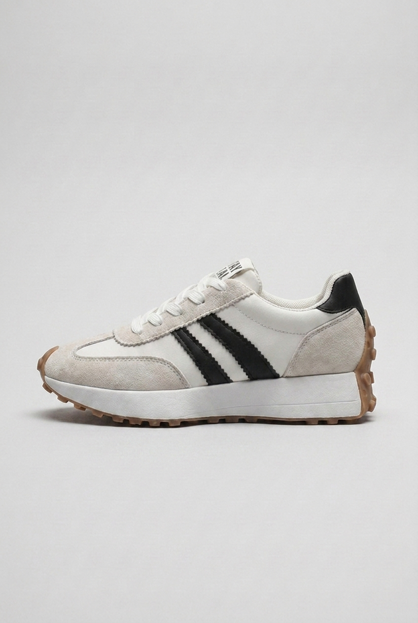 Retro Suede Panel Trainers Women